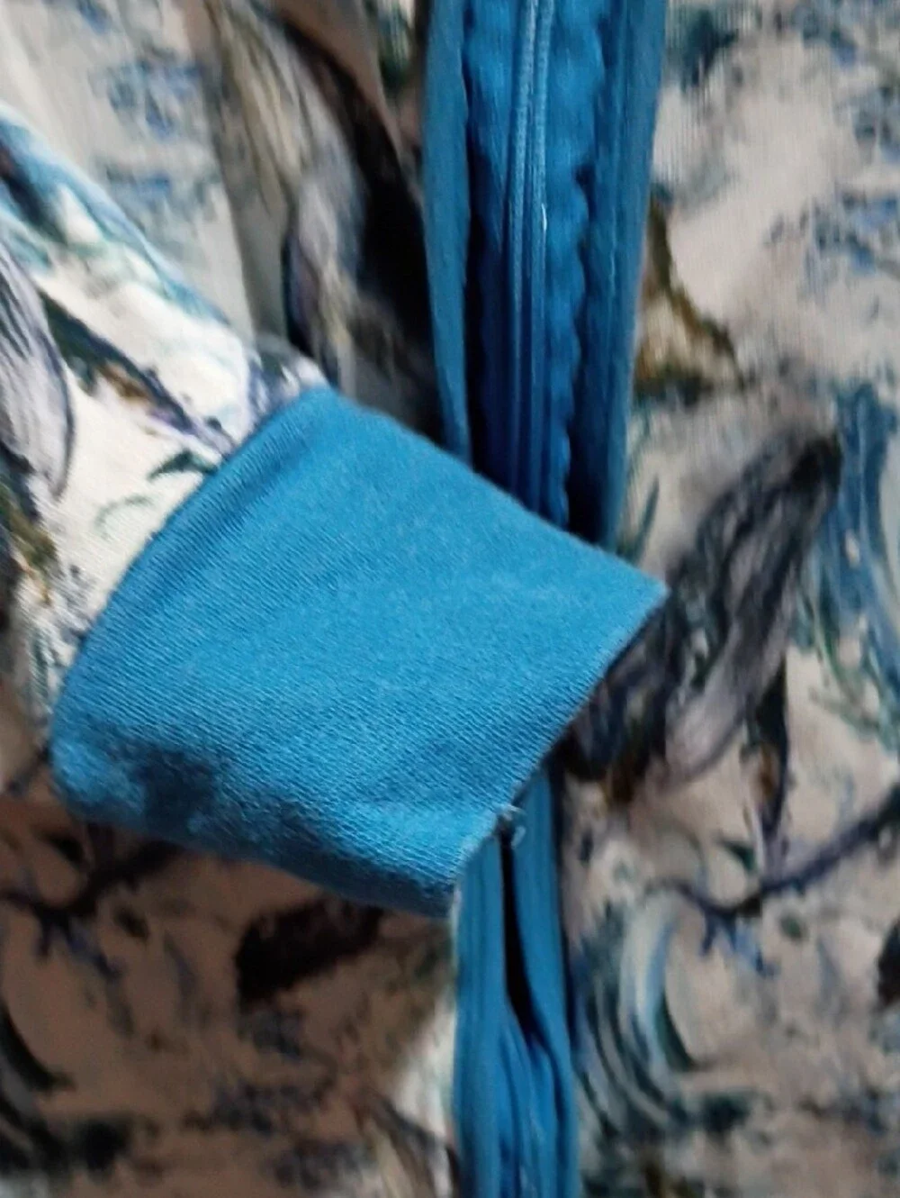 Earth Blue Whale-Print Zip Pajamas